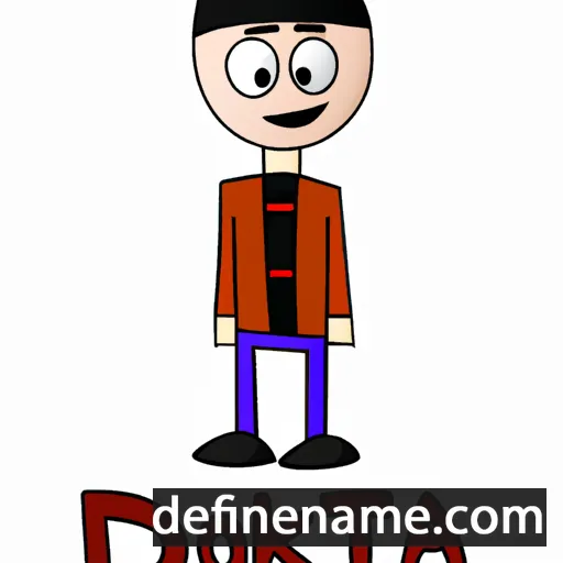 cartoon of the name Dekota