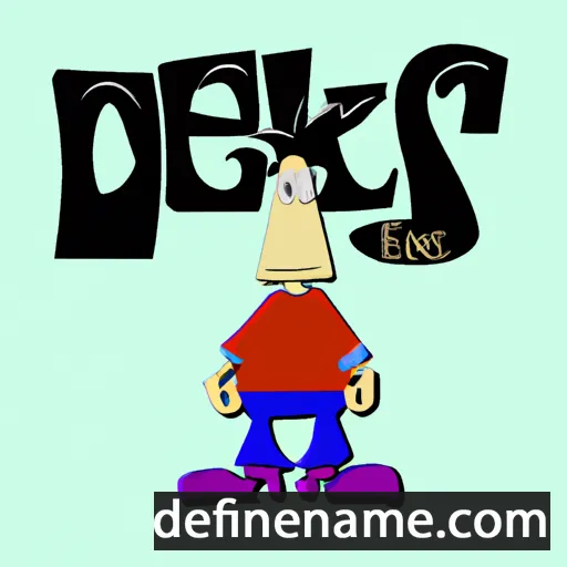 cartoon of the name Deks