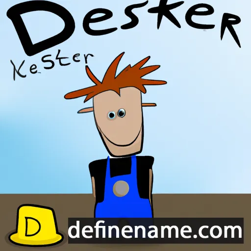 cartoon of the name Dekster