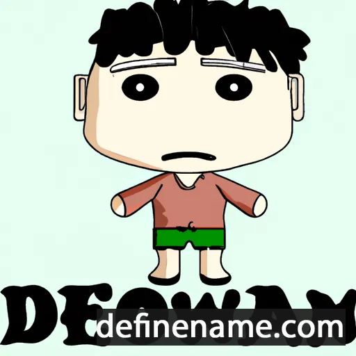 cartoon of the name Dekwan