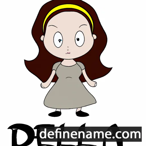 cartoon of the name Dela