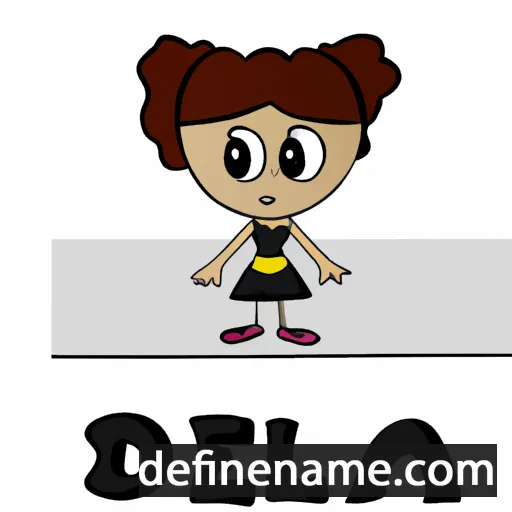 cartoon of the name Dela