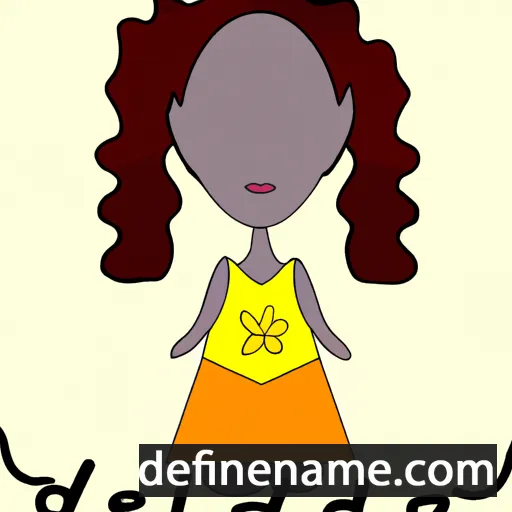 cartoon of the name Delaia