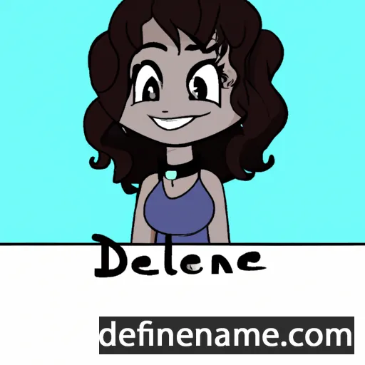 cartoon of the name Delainee