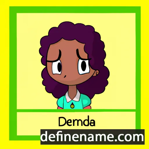 cartoon of the name Delandra