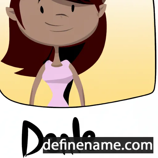 cartoon of the name Delane