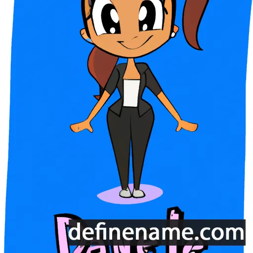 cartoon of the name Delanee