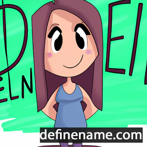 cartoon of the name Delani