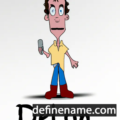 cartoon of the name Delanon