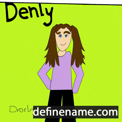 cartoon of the name Delany