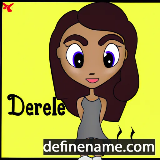 cartoon of the name Delaree