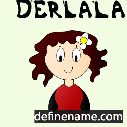 cartoon of the name Delarina