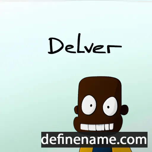 cartoon of the name Delarivier