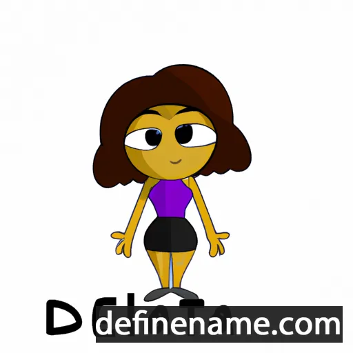 cartoon of the name Delata