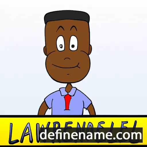 cartoon of the name Delawrence