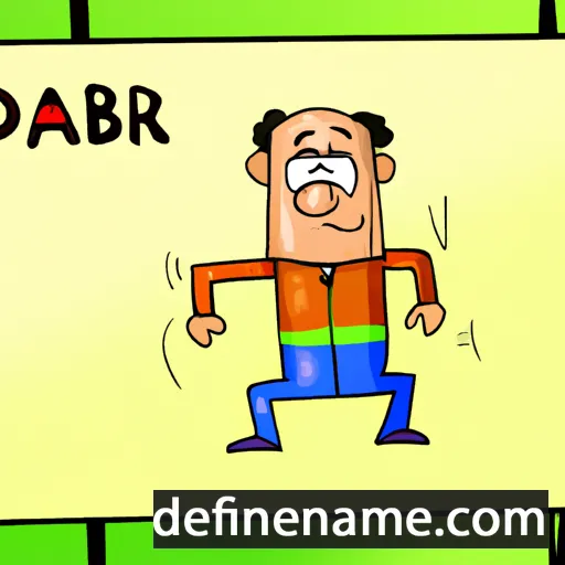 cartoon of the name Delbar