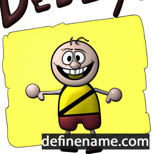 cartoon of the name Delby