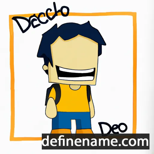 cartoon of the name Delcho