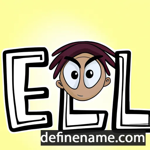 cartoon of the name Dele