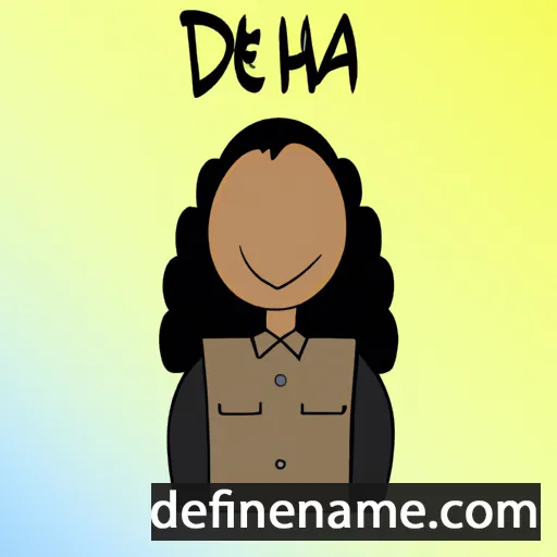 cartoon of the name Deleah