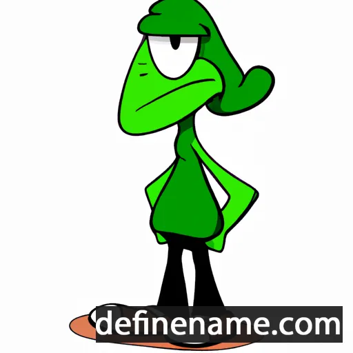 cartoon of the name Delem