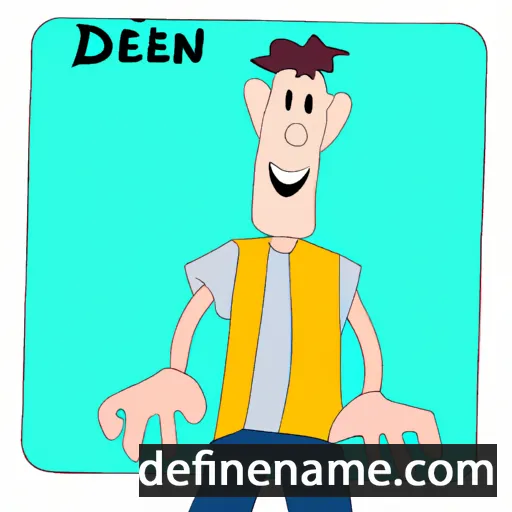 cartoon of the name Delen