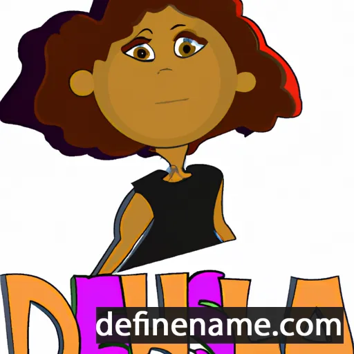 cartoon of the name Delesha