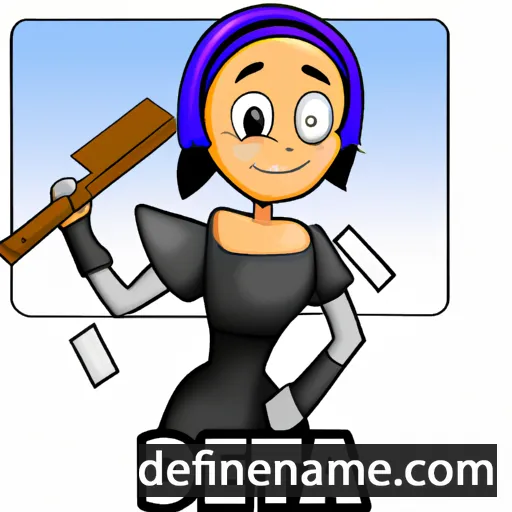 cartoon of the name Deleta