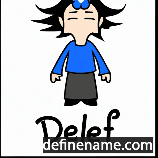 cartoon of the name Delf