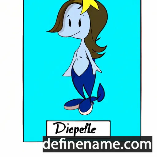 cartoon of the name Delfine