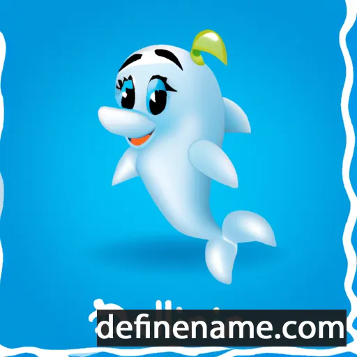 cartoon of the name Delfinu