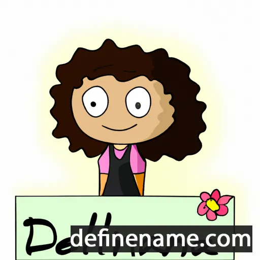 cartoon of the name Deliana