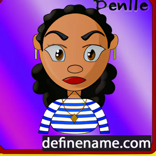 cartoon of the name Deliane