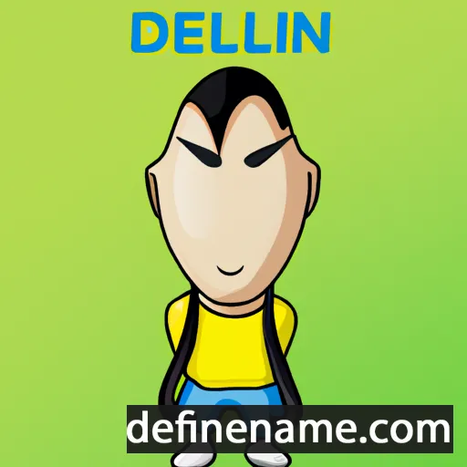 cartoon of the name Deliang