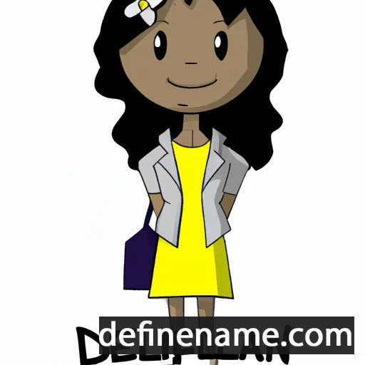 cartoon of the name Delillian