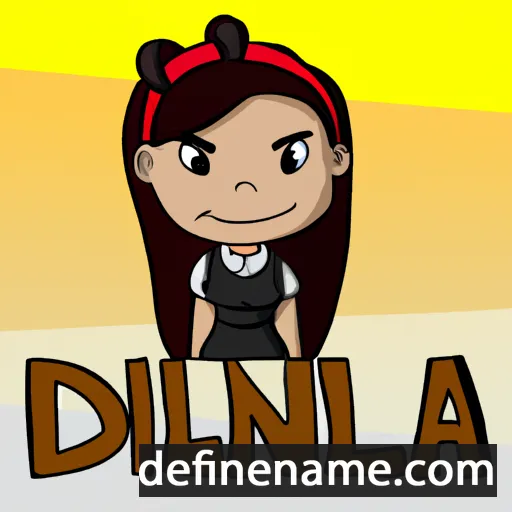 cartoon of the name Delinda