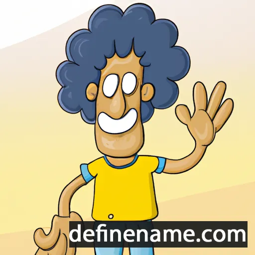 cartoon of the name Delino