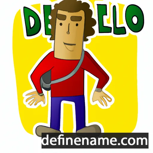 cartoon of the name Delio