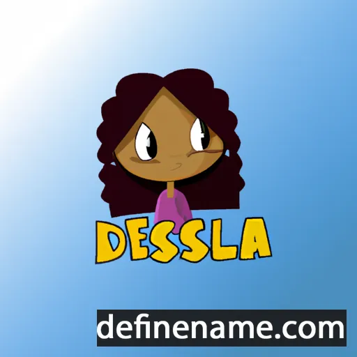 cartoon of the name Delisa