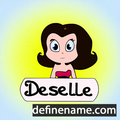 cartoon of the name Delise