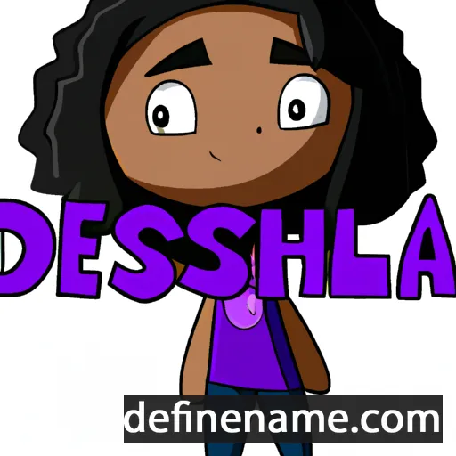 cartoon of the name Delisha