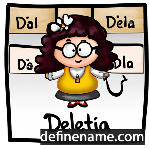 cartoon of the name Delita