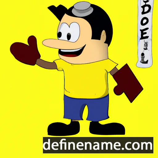 cartoon of the name Delivio