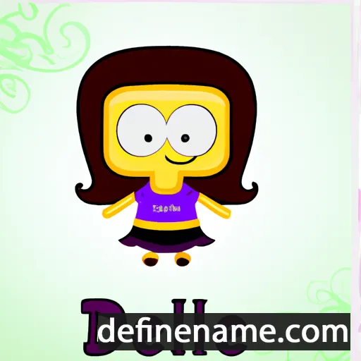 cartoon of the name Delize