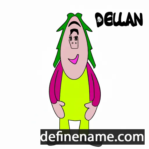 cartoon of the name Dellan