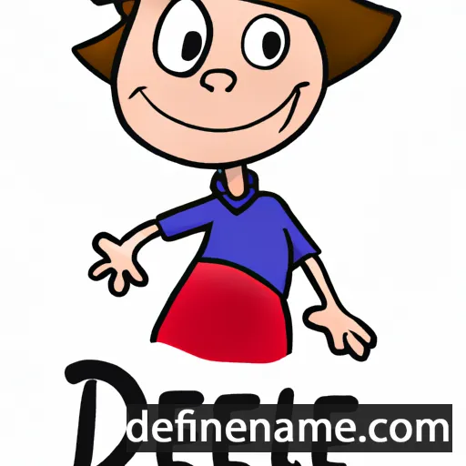 cartoon of the name Delle