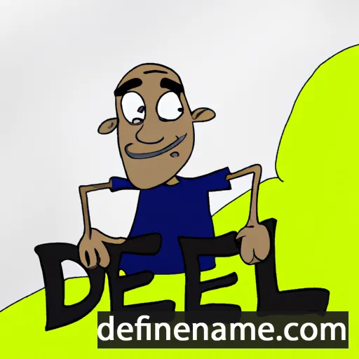 cartoon of the name Delle