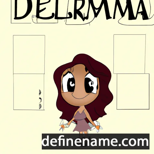 cartoon of the name Delmara