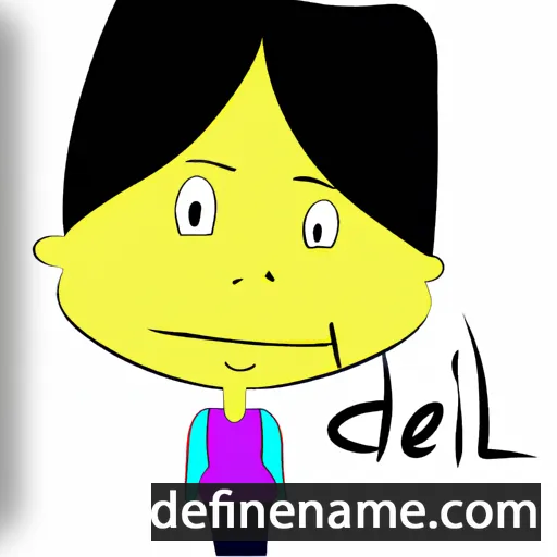 cartoon of the name Delmi