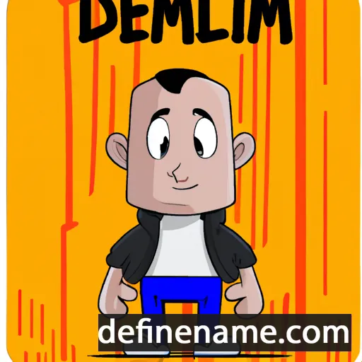 cartoon of the name Delmin